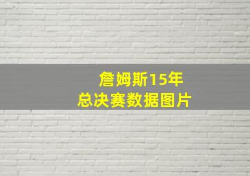 詹姆斯15年总决赛数据图片