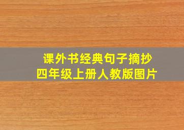 课外书经典句子摘抄四年级上册人教版图片