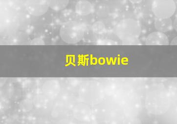 贝斯bowie