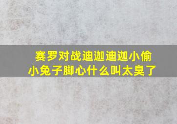 赛罗对战迪迦迪迦小偷小兔子脚心什么叫太臭了