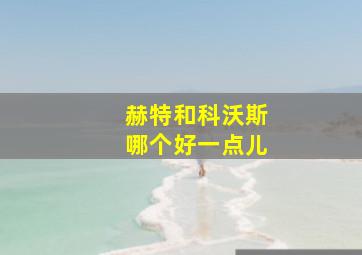 赫特和科沃斯哪个好一点儿