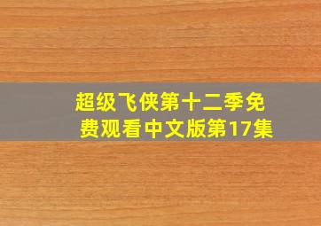 超级飞侠第十二季免费观看中文版第17集