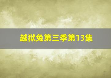 越狱兔第三季第13集