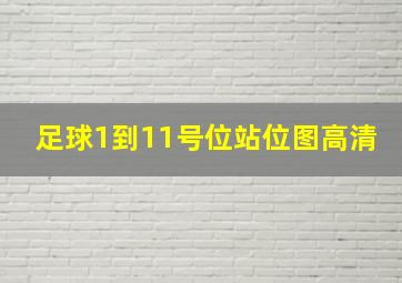 足球1到11号位站位图高清