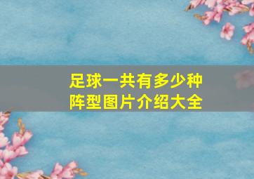 足球一共有多少种阵型图片介绍大全