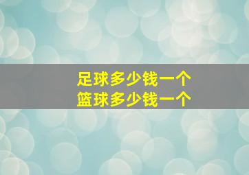 足球多少钱一个篮球多少钱一个