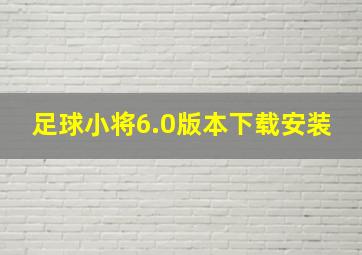 足球小将6.0版本下载安装