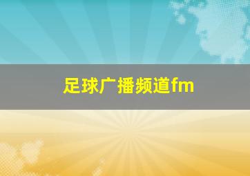 足球广播频道fm