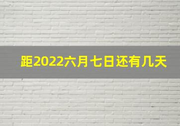 距2022六月七日还有几天