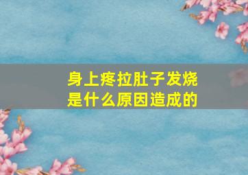 身上疼拉肚子发烧是什么原因造成的