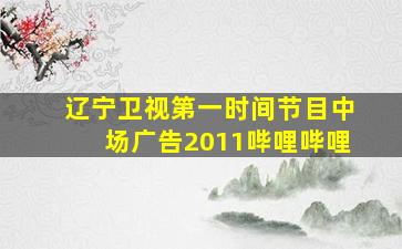 辽宁卫视第一时间节目中场广告2011哔哩哔哩