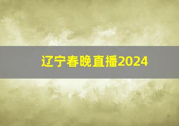 辽宁春晚直播2024