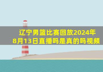 辽宁男篮比赛回放2024年8月13日直播吗是真的吗视频