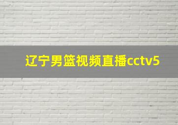 辽宁男篮视频直播cctv5