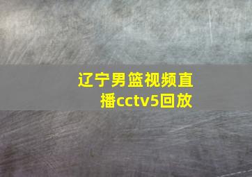 辽宁男篮视频直播cctv5回放