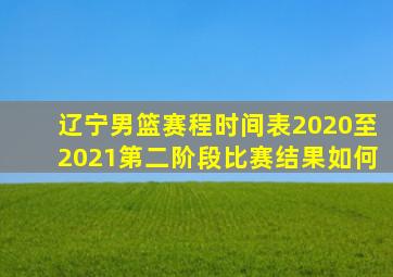 辽宁男篮赛程时间表2020至2021第二阶段比赛结果如何