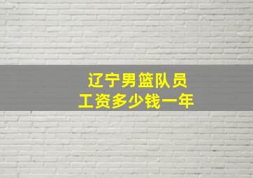 辽宁男篮队员工资多少钱一年