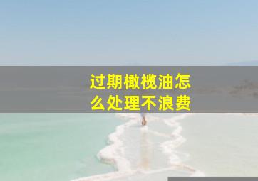 过期橄榄油怎么处理不浪费