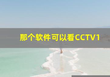 那个软件可以看CCTV1