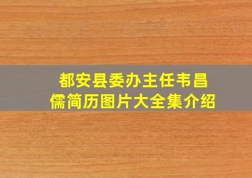 都安县委办主任韦昌儒简历图片大全集介绍