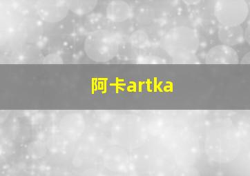 阿卡artka