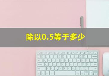 除以0.5等于多少