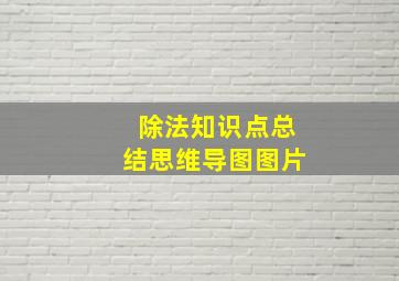 除法知识点总结思维导图图片