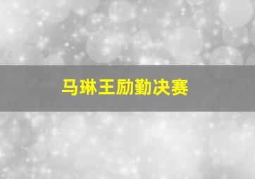 马琳王励勤决赛