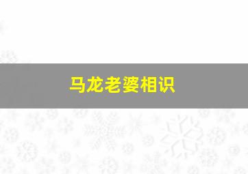 马龙老婆相识