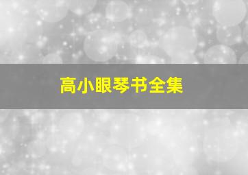 高小眼琴书全集