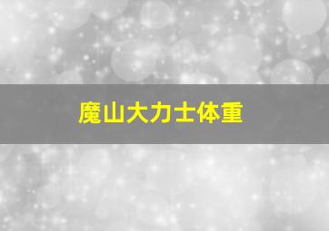 魔山大力士体重