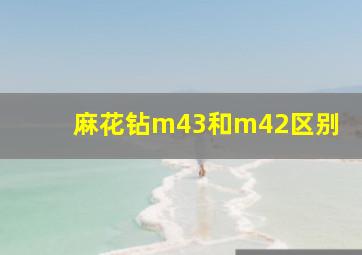 麻花钻m43和m42区别