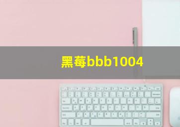 黑莓bbb1004