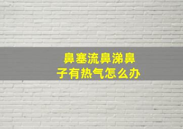 鼻塞流鼻涕鼻子有热气怎么办