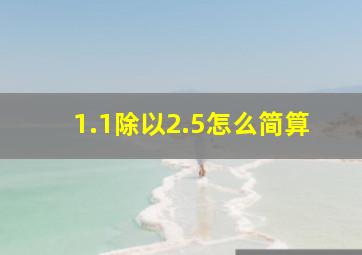 1.1除以2.5怎么简算