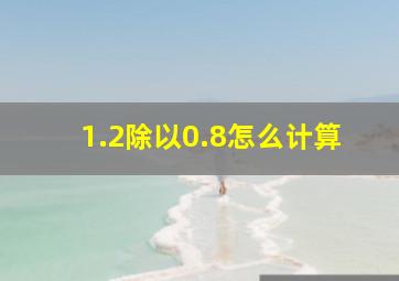 1.2除以0.8怎么计算