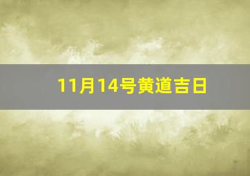 11月14号黄道吉日