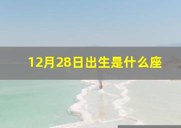 12月28日出生是什么座