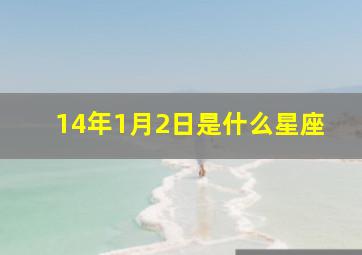 14年1月2日是什么星座