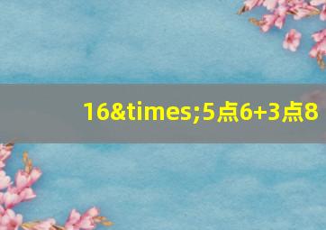 16×5点6+3点8