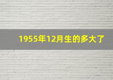 1955年12月生的多大了