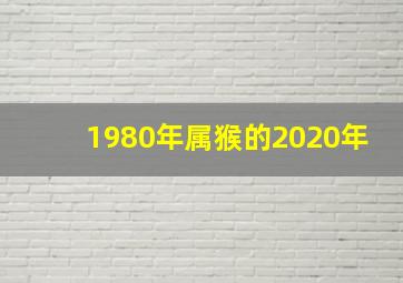 1980年属猴的2020年