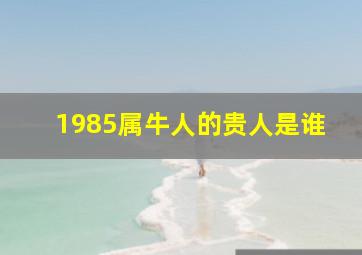 1985属牛人的贵人是谁