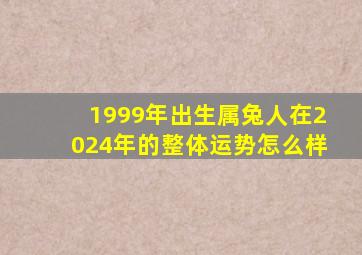 1999年出生属兔人在2024年的整体运势怎么样