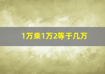 1万乘1万2等于几万