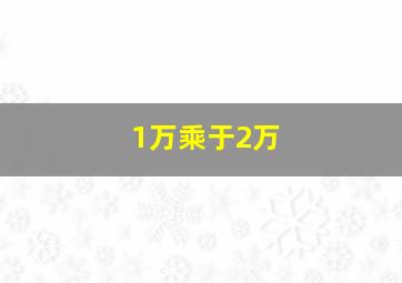 1万乘于2万