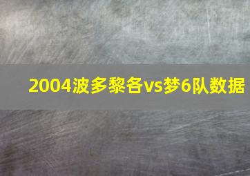 2004波多黎各vs梦6队数据