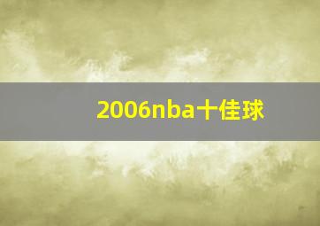 2006nba十佳球