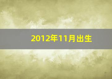 2012年11月出生