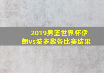 2019男篮世界杯伊朗vs波多黎各比赛结果